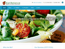Tablet Screenshot of eatbalance.com